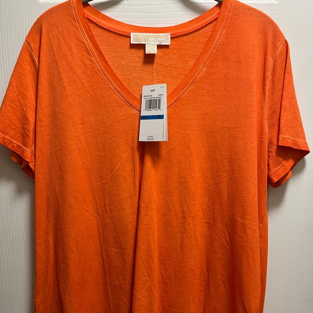 Orange shirt sleeve Michael Kors shirt sleeve tshirt